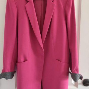 Tribal long wool blazer